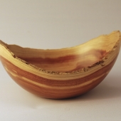 Cedar natural edge bowl