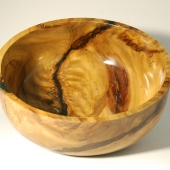 Sweet gum bowl with bark inclusion
