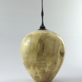Lidded maple hollow form